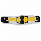 60 Pieces Wide Waist Support Belt, Adjustable Back Brace, Yellow and Black, 1 Piece