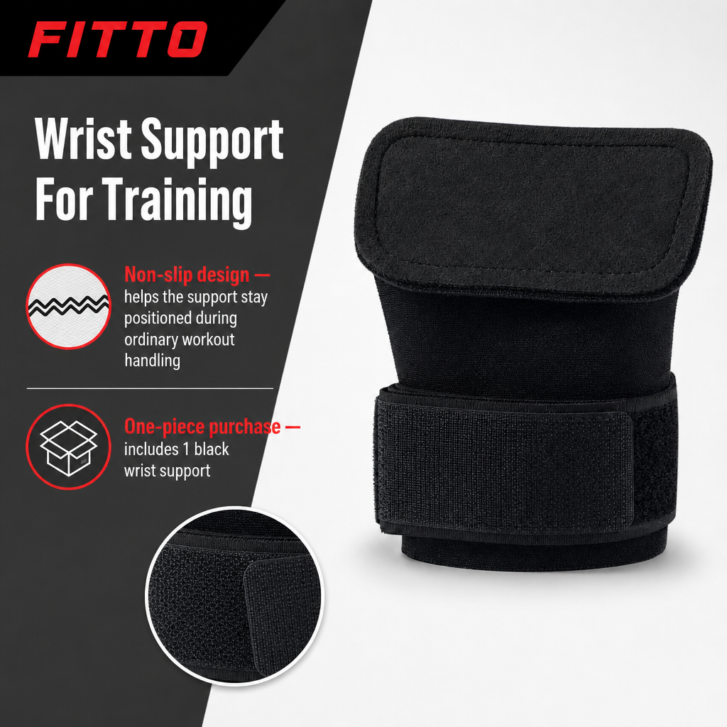 72 Pieces Wrist Support for Gym and Fitness, Black, Non-Slip Design