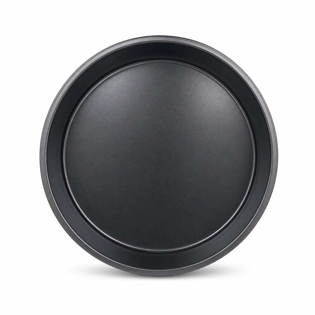 96 Pieces Cake Mold 28 cm Round Carbon Steel Non-Stick Baking Pan, Black, 1 Piece