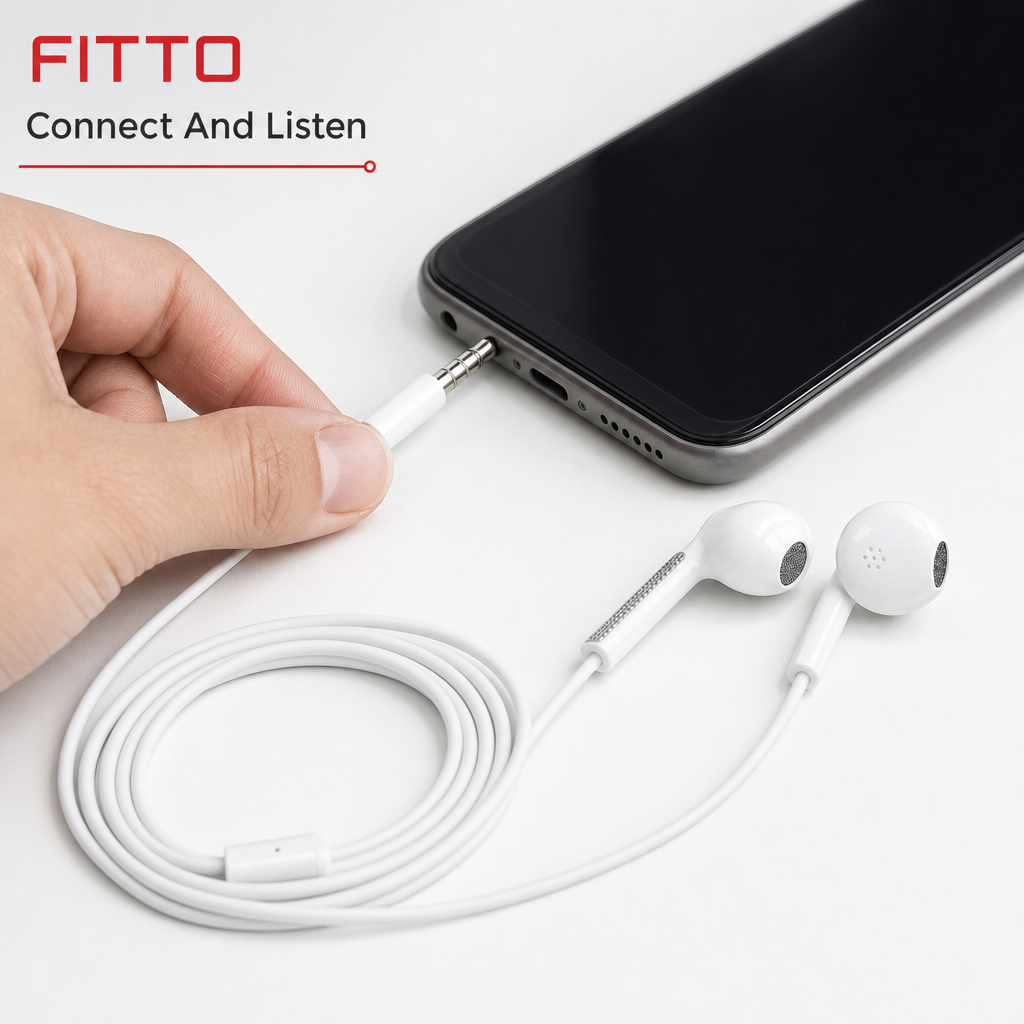 240 Pieces Wired Stereo Earphones, White In-Ear Design, Single Pair