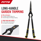 96 Pieces Long-Handle Hedge Shears, 40 cm, Black, 1 Piece