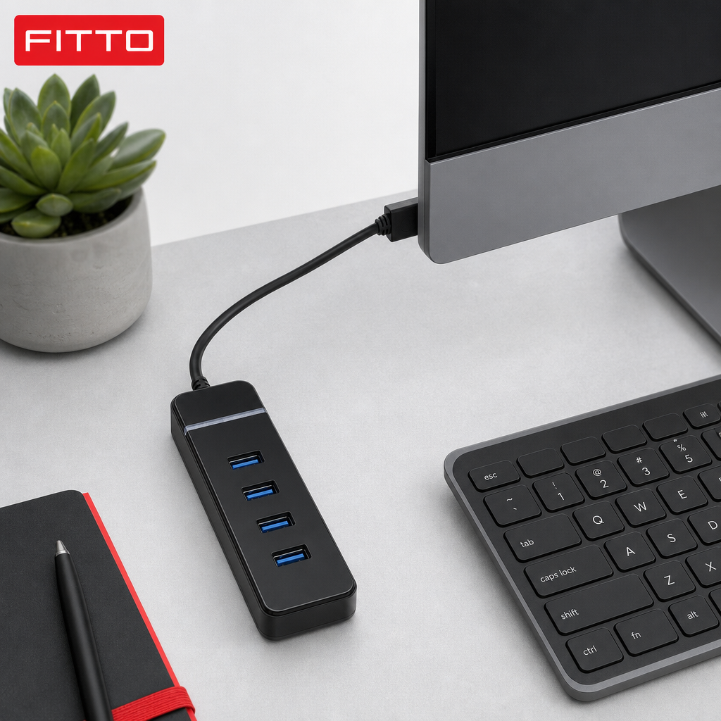 120 Pieces USB 3.0 Hub with 4 USB Ports and 1.2 m Cable