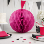 240 Pieces Pink Paper Honeycomb Ball Decoration, 30 cm, 1 Piece