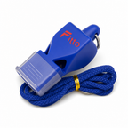 120 Pieces Sports Whistles with Lanyard, Blue, Single Piece