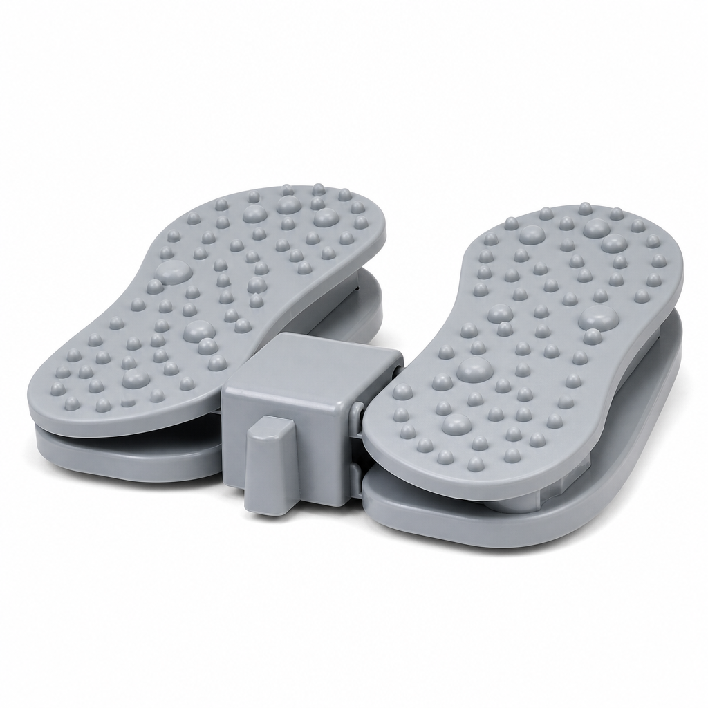 60 Pieces Grey and White Acupoint Foot Massager, Raised Node Foot Platform, 1 Piece