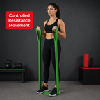 96 Pieces Resistance Bands for Exercise and Fitness, Heavy Strength 50–120 lb, Green, 2080 x 4.5 x 45 mm