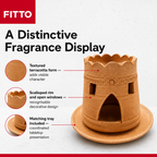 96 Pieces Terracotta Incense Burner with Tray, 12 cm, Decorative Bakhoor Holder