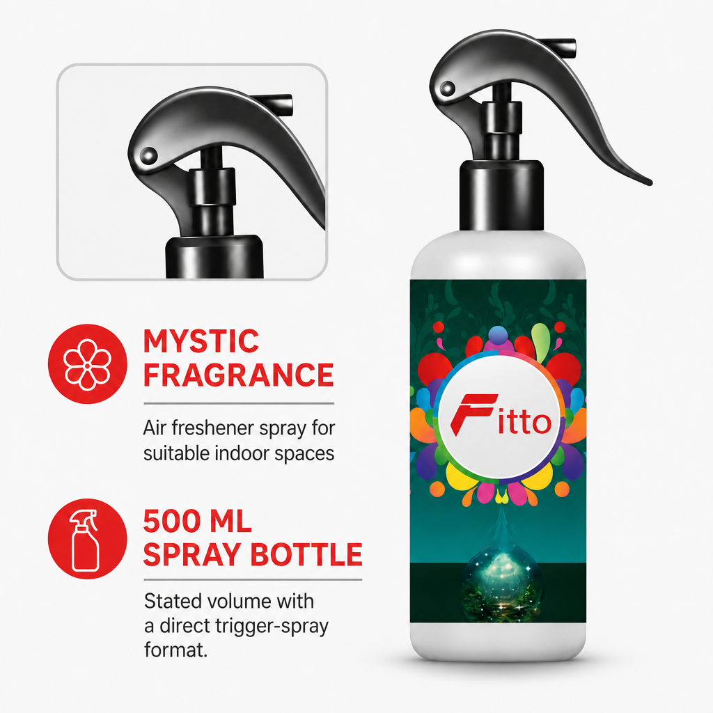 96 Pieces Air Freshener Spray, Mystic Scent, 500 ml