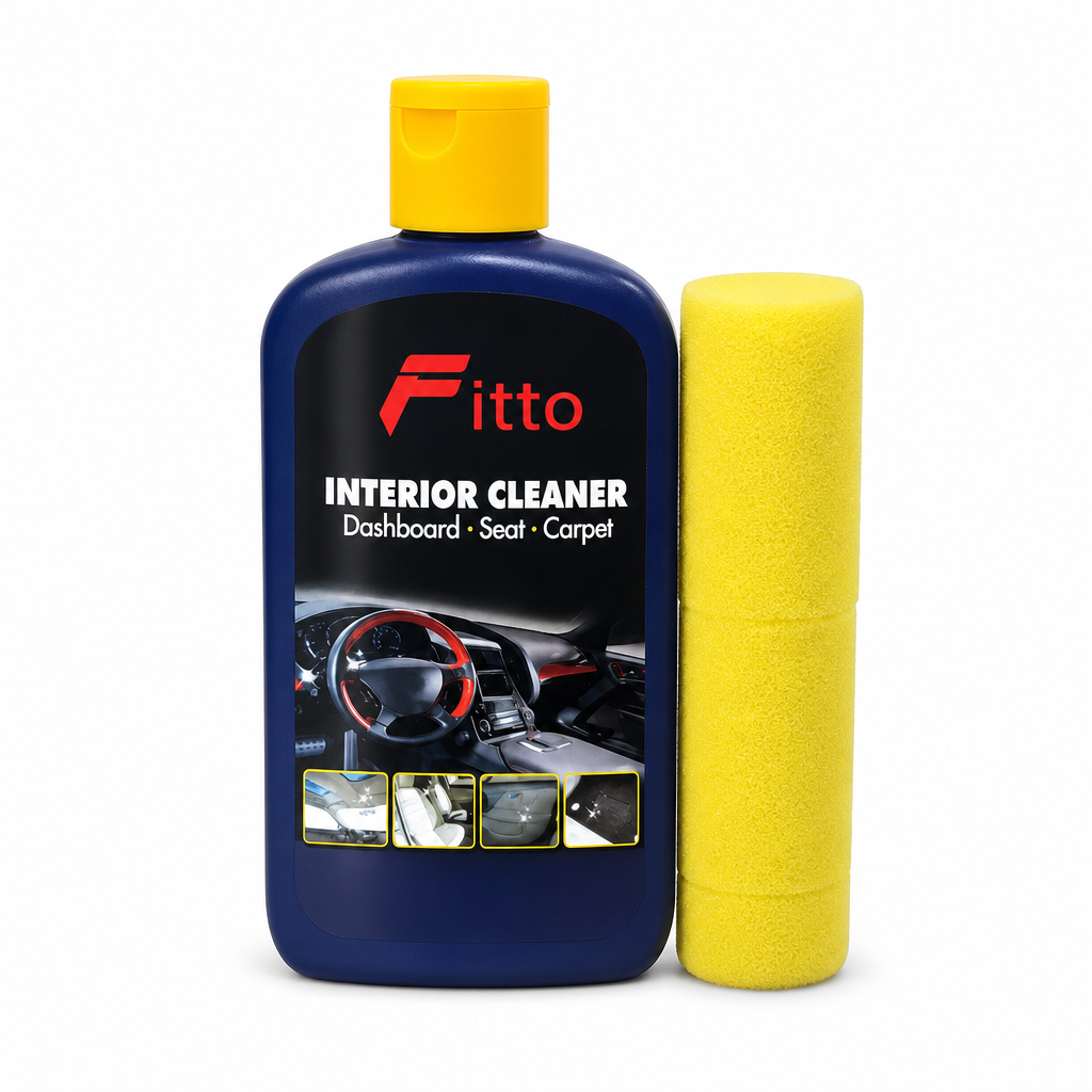 96 Pieces Interior Cleaner for Dashboard, Seat and Carpet with Chamois, 250 ml