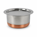 48 Pieces Stainless Steel Cooking Pan with Copper Bottom, 24 cm