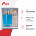 72 Pieces Aroma Diffuser with Essential Oil, Blue Home Fragrance Bottle