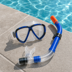 72 Pieces Mask And Snorkel Set, Blue Swimming Accessories