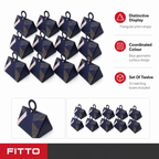 96 Pieces Blue Triangular Prism Candy Favor Boxes, 7.5 x 7.5 x 13 cm, 12 Pieces