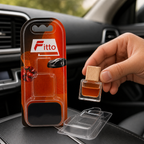 96 Pieces Car Air Fresheners Crystal Wood Apple Fragrance, Single Hanging Diffuser for Vehicle Interior