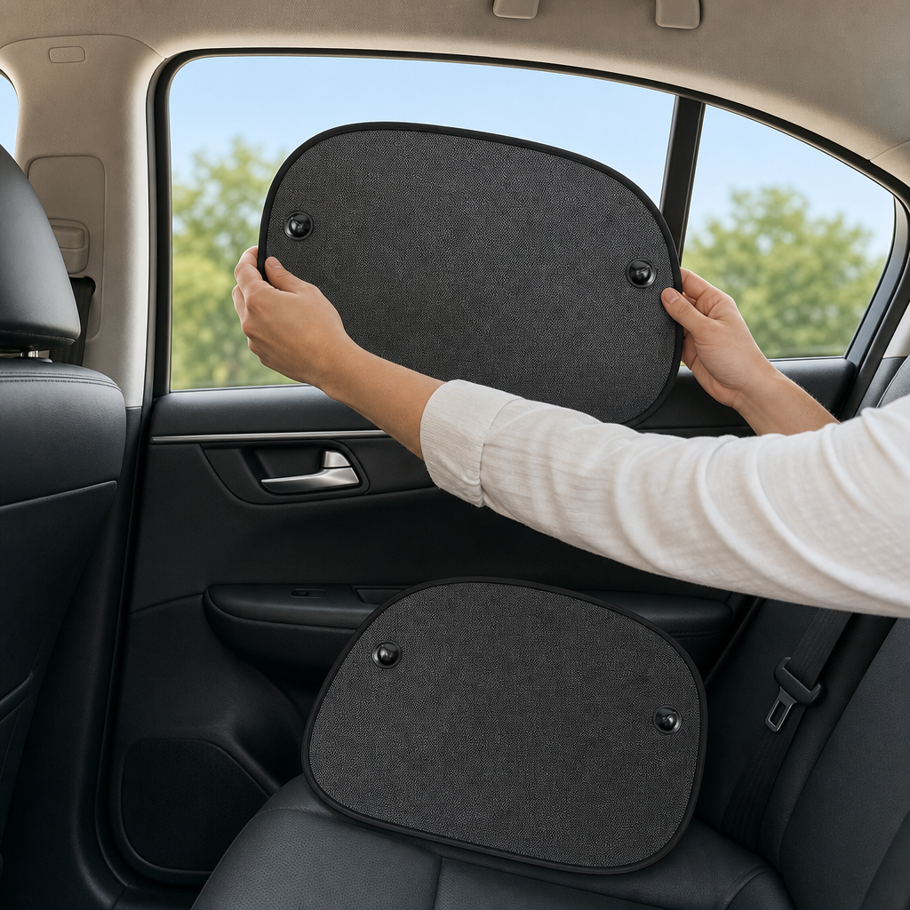 120 Pieces Side Window Mesh Sun Shades, 2-Pack, Vehicle Interior Light Shielding Covers