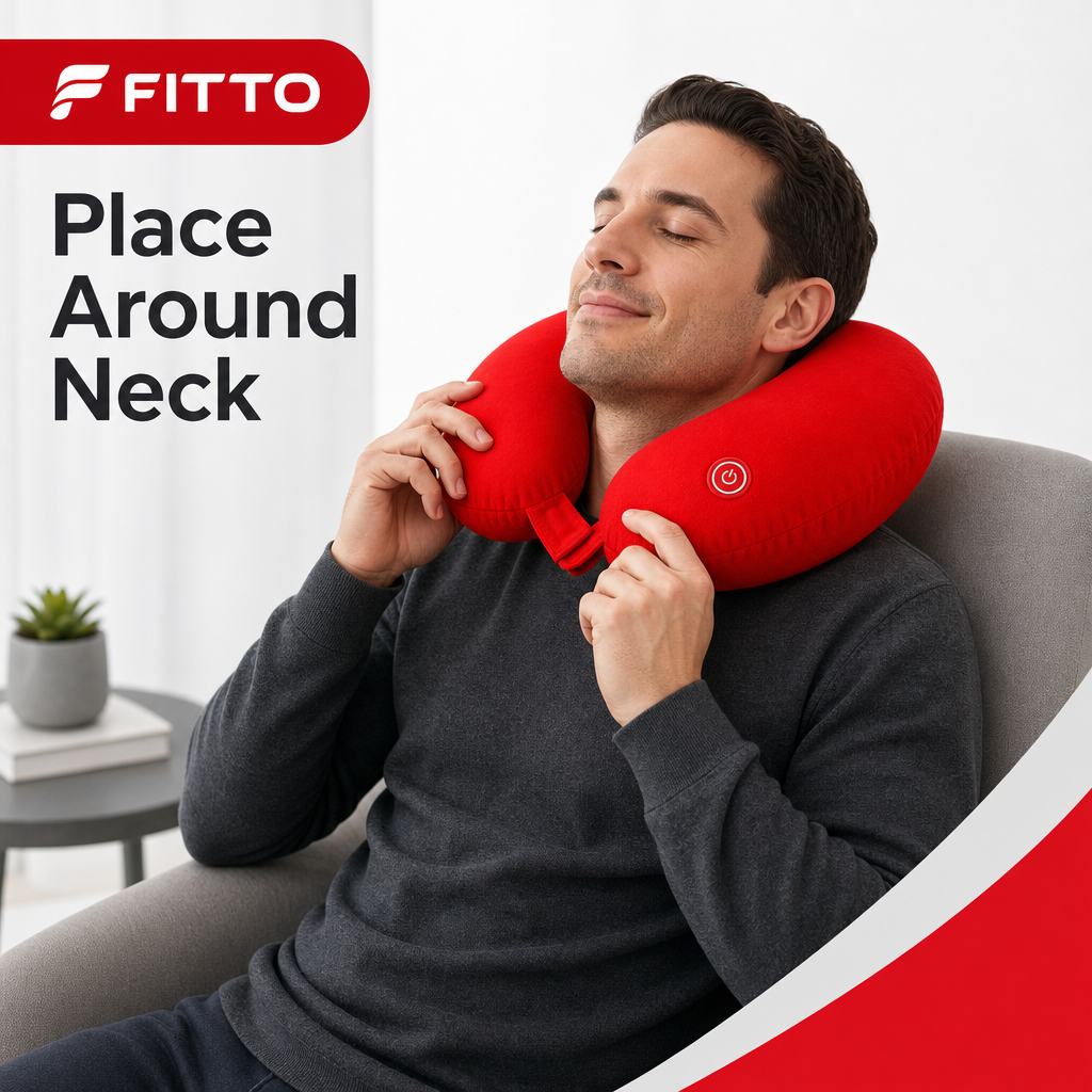 72 Pieces Electric Neck Massage Pillow with Heat and Vibration, Assorted Colour, 1 Piece