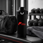 96 Pieces Protein Shaker Bottle With Mixer, Black, 24 cm Sports Bottle