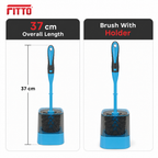 144 Pieces Toilet Brushes Set With Holder, 37 cm