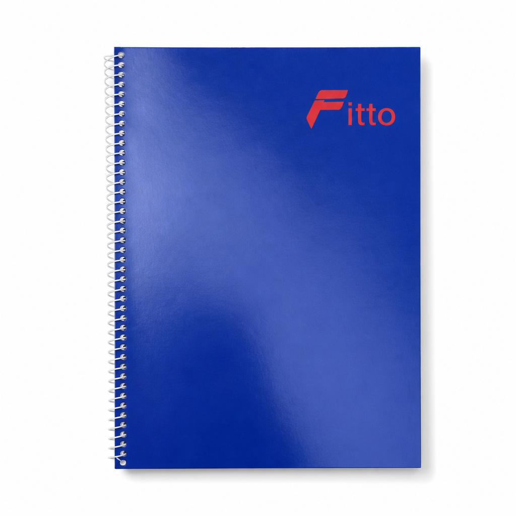 144 Pieces A4 Executive Spiral Notebook, 70 Sheets, Blue Cover, 210 × 297 mm