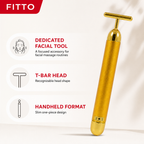 96 Pieces Gold Electric T-Bar Facial Massager, 1 Piece