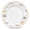 96 Pieces Opal Serving Plate, Round Floral Design, 13.5 Inch, White