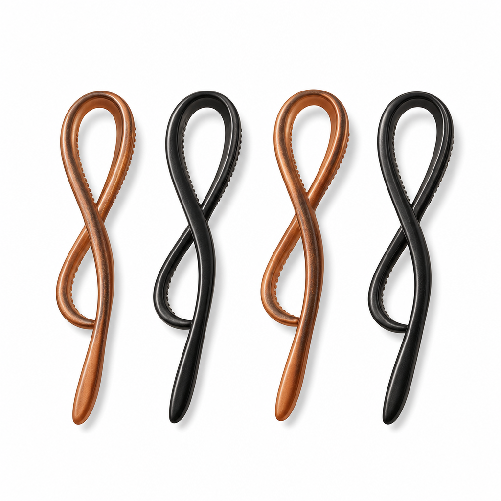 96 Pieces Hair Styling Clips, Twist Hair Fasteners, 4 Pieces, 2 Bronze and 2 Black