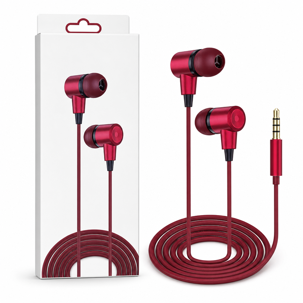 240 Pieces 3.5mm Wired HiFi Earphones with Strong Bass for Music and Audio Listening