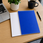 144 Pieces Spiral Notebook, Executive Size 210 × 295 mm, 70 Sheets, Blue Cover