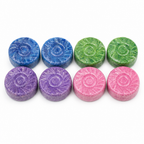 120 Pieces Toilet Cleaner Tablets, Multicolour Round Tablets, 8-Piece Pack for Toilet Care