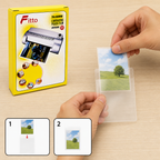 240 Pieces Clear Laminating Poucheses, 70 x 100 mm, Pack of 100