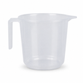 240 Pieces Transparent Plastic Pouring Jug with Handle, 1 Litre