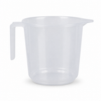 240 Pieces Transparent Plastic Pouring Jug with Handle, 1 Litre
