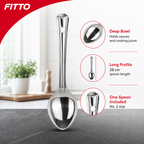 144 Pieces Stainless Steel Basting Spoon, No. 2, 28 cm