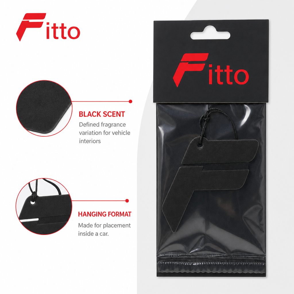 144 Pieces Hanging Car Air Fresheners, Black Scent, Single Piece