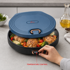 48 Pieces Electric Baking Pans, 1800 W, Temperature Control, Blue, 1 Piece
