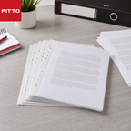 120 Pieces A4 Sheet Protectors, Clear 40 GSM, 11-Hole Filing Pockets, 235 x 305 mm, 100 Sheets