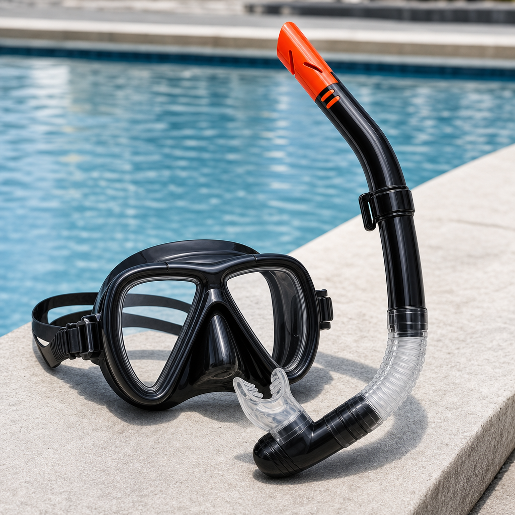 72 Pieces Swimming Mask and Snorkel Set, Black, 1-Piece Water Sports Accessory
