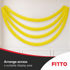 240 Pieces Yellow Solid Colour Paper Garland, 4 m x 16 cm, 1 Piece