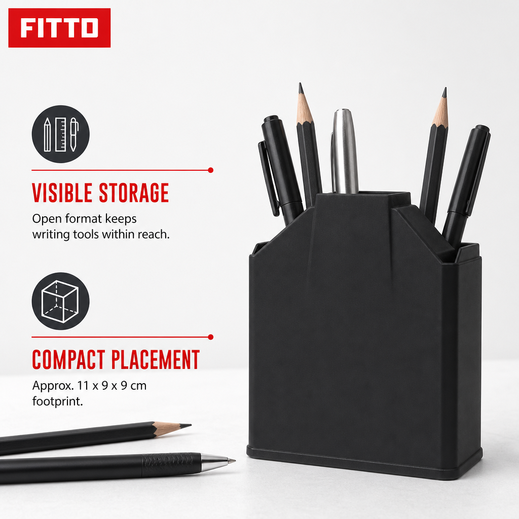 120 Pieces Desktop Pen Holder, Black Desk Organizers for Pens and Writing Tools, 1 Piece