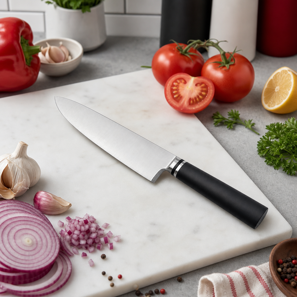 72 Pieces Chef's Knife 8 Inch, Single Kitchen Cutting Knife with Black Handle