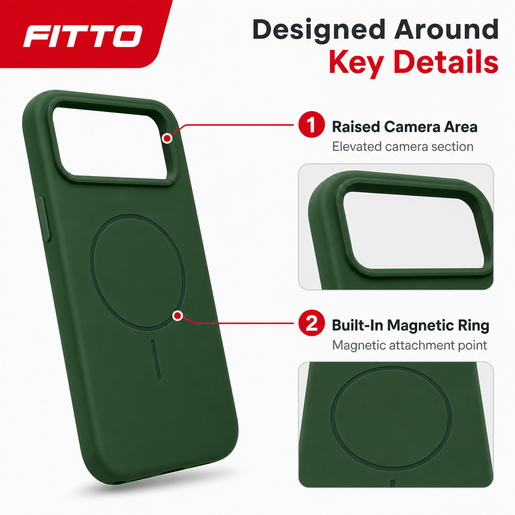 120 Pieces Silicone Magnetic Phone Cases with Raised Camera Protection, Green Cover for 15 Pro Max Model