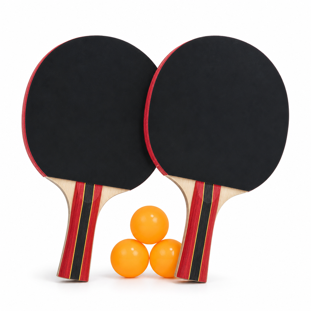 72 Pieces Table Tennis Racket Set with Balls, 1 Set for Recreational Indoor and Outdoor Play