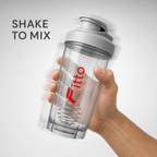 120 Pieces 500ml Shaker Bottle with Mixer Spring, Clear Sports Water Bottles for Fitness and Training