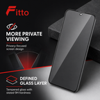 144 Pieces Screen Protectors for A35, 5D Privacy Tempered Glass with 9H Hardness