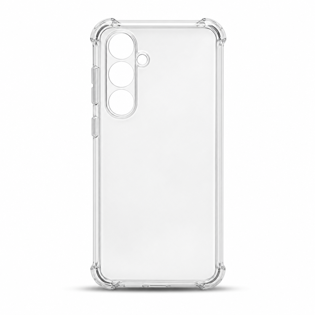 240 Pieces Clear Anti-Burst Protective Phone Cases with Reinforced Corners for S24 FE