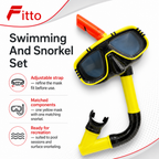 72 Pieces Swimming Mask and Snorkel Set, Yellow, 1 Piece