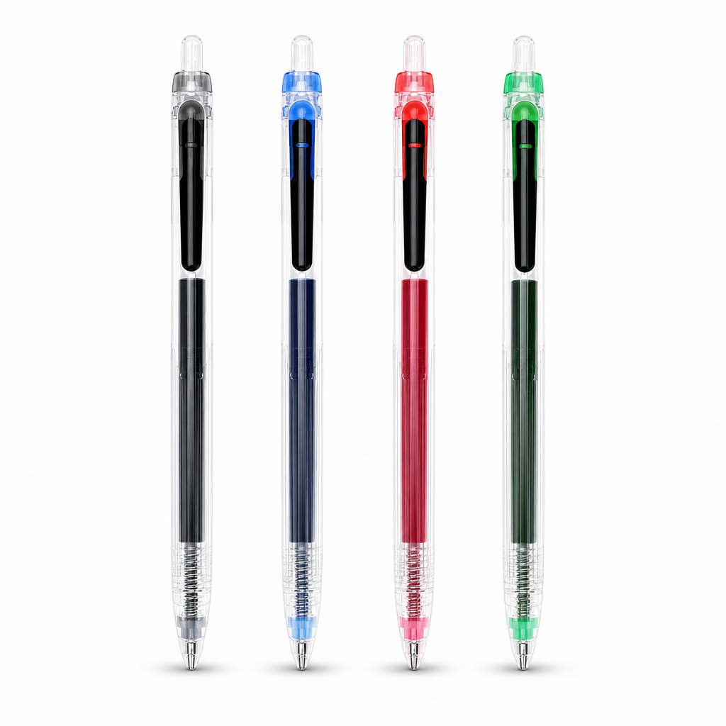 72 Pieces Gel Pens 0.7mm Assorted Colours 4-Pack for School, Office and Everyday Writing