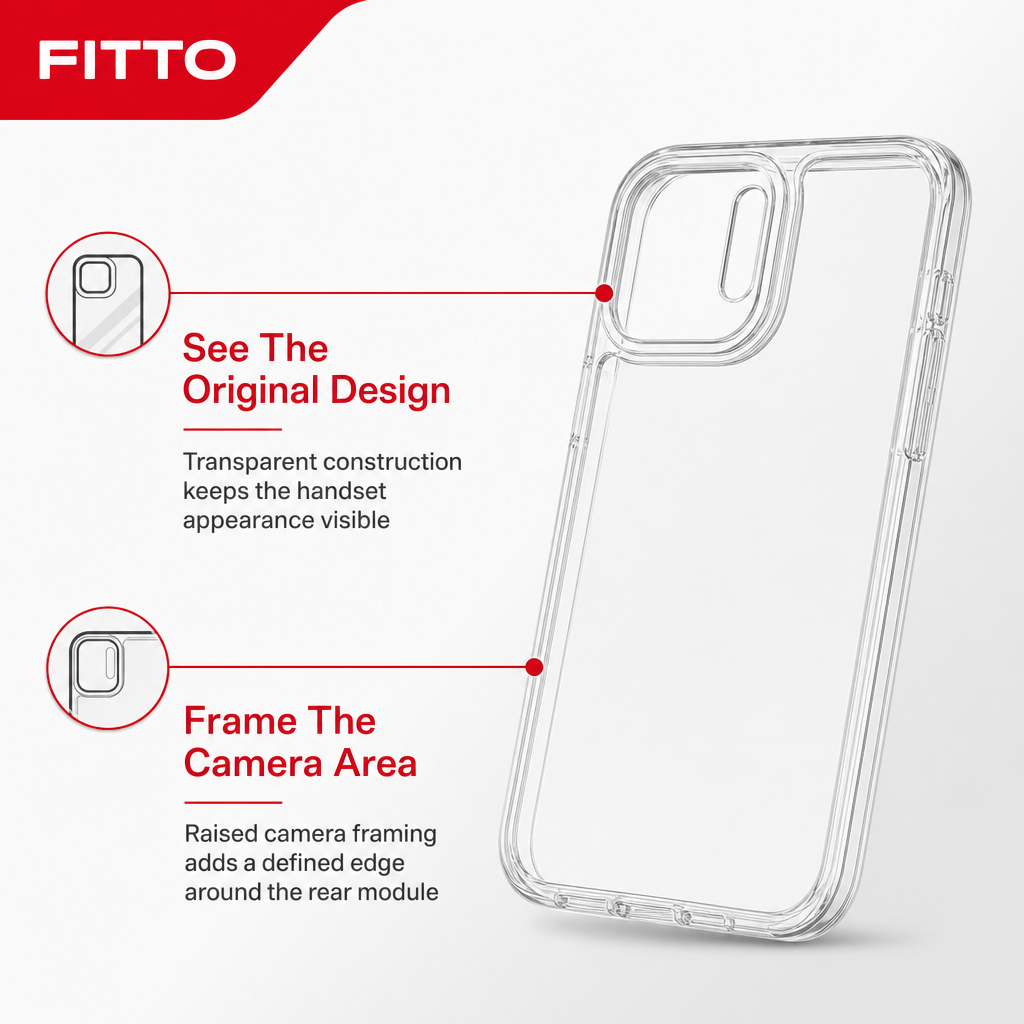 144 Pieces Clear Phone Cases with Raised Camera Frame for 13 Pro, Transparent Slim Cover