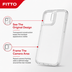144 Pieces Clear Phone Cases with Raised Camera Frame for 13 Pro, Transparent Slim Cover