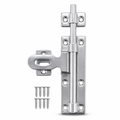 144 Pieces Sliding Tower Bolt Door Latch, 8 Inch (20.3 cm), Silver, 1 Set